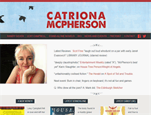 Tablet Screenshot of catrionamcpherson.com